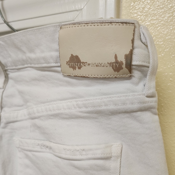 Citizens of Humanity Ella Jeans White Size 28 Raw Hem - Picture 3 of 4